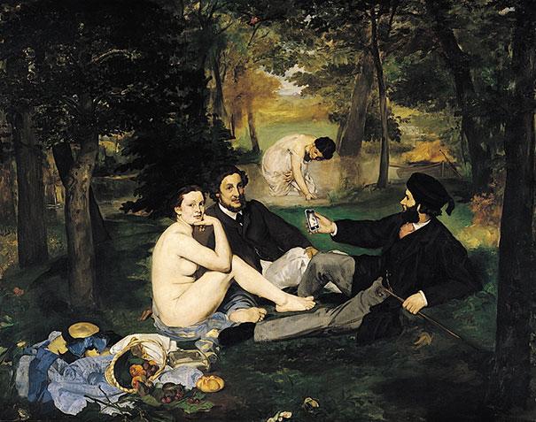 «Πρόγευμα στην χλόη», Edouard Manet